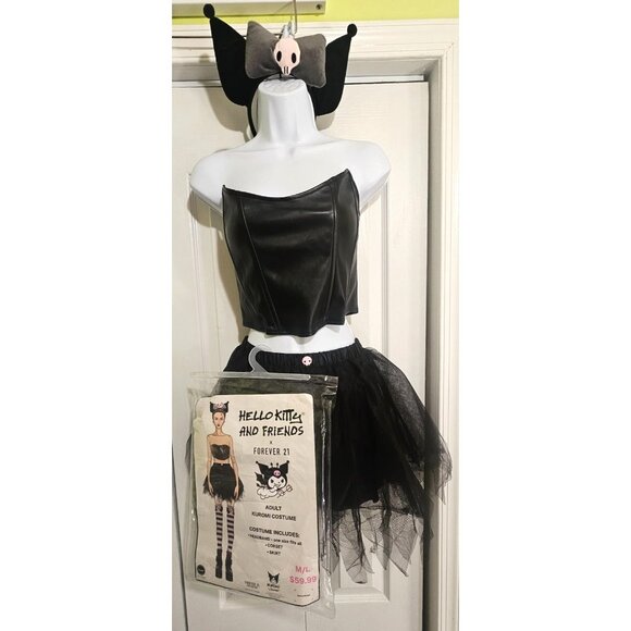 Hello Kitty and Friends Adult Costume Corset Tutu Headband Sexy Halloween M/L - Picture 2 of 5